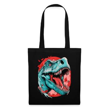 T-Rex Dinosaure Dino Tyrannosaurus Rex - Sac en tissu - noir - Devant