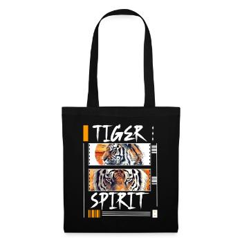 Tiger, Tigerhead, Big Cat, Nature, Wilderness, Wild, Strong - Tote Bag - black - Front