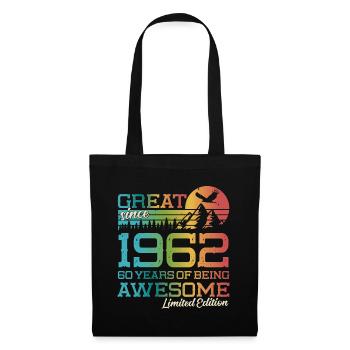 1962 Vintage Vintage Retro 60 Birthday Gift - Tote Bag - black - Front