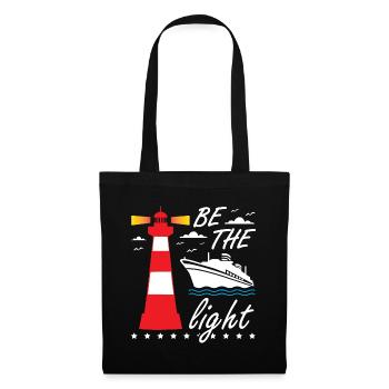 Be The Light Lighthouse - Stoffbeutel - Schwarz - Vorne