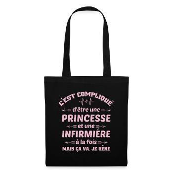 infirmary, princess, carer - Tote Bag - black - Front