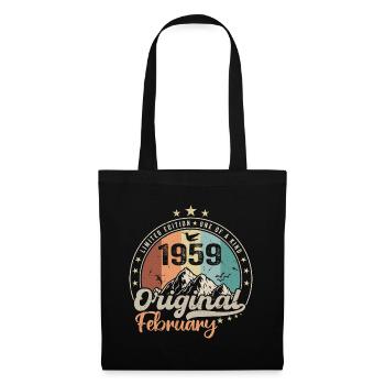 Les Légendes Nées En Février 1959 Cadeau 65 Ans - Sac en tissu - noir - Devant