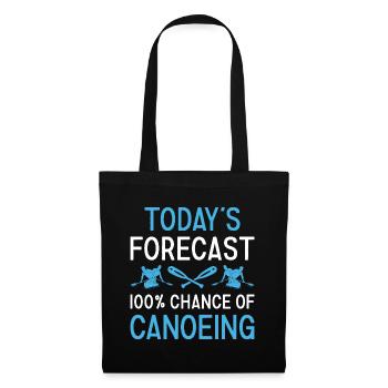Canoeist Today's Forecast Canoeing - Tote Bag - black - Front
