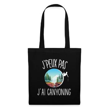 J'peux pas j'ai Canyoning - Sac en tissu - noir - Devant