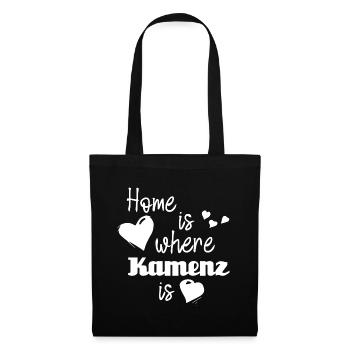 Zuhause in Kamenz - Home is where Kamenz is - Stoffbeutel - Schwarz - Vorne