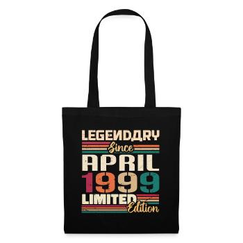 Les légendes naissent en avril 1999 - 1999 - Sac en tissu - noir - Devant