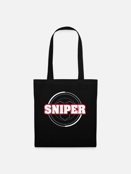 Gamer Sniper - Stoffbeutel - Schwarz