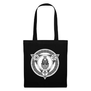Zodiac sign Viking fox - Tote Bag - black - Front