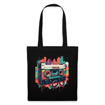 Retro Mixtape - Tote Bag - black - Front