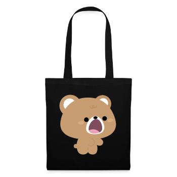 L’ours brun nourrit l’amour partie 2 - Sac en tissu - noir - Devant