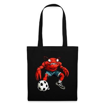 Crabes Football / Crabe Soccer - Sac en tissu - noir - Devant