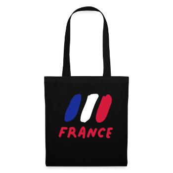 France - Stoffbeutel - Schwarz - Vorne