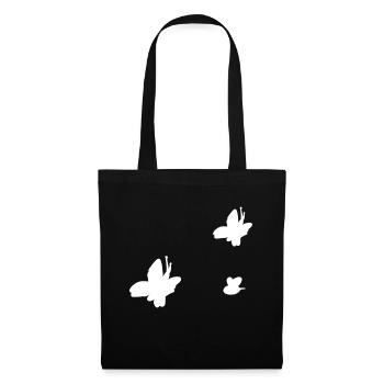 symbole formen drei schmetterling biene tiere - Stoffbeutel - Schwarz - Vorne