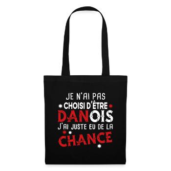 Danoise Danemark Homme Chance Cadeau Pays Humour - Sac en tissu - noir - Devant
