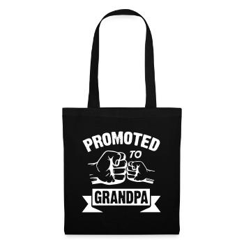Promoted to Grandpa - Tote Bag - black - Front
