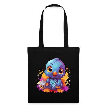 Pigeon bird colorful - Tote Bag - black - Front