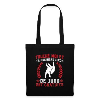 leçon de judo est gratuite - Sac en tissu - noir - Devant