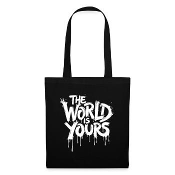 THE WORLD IS YOURS - Stoffbeutel - Schwarz - Vorne