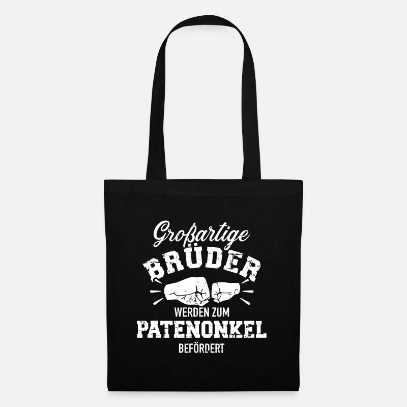 Patenonkel - Stoffbeutel - Schwarz