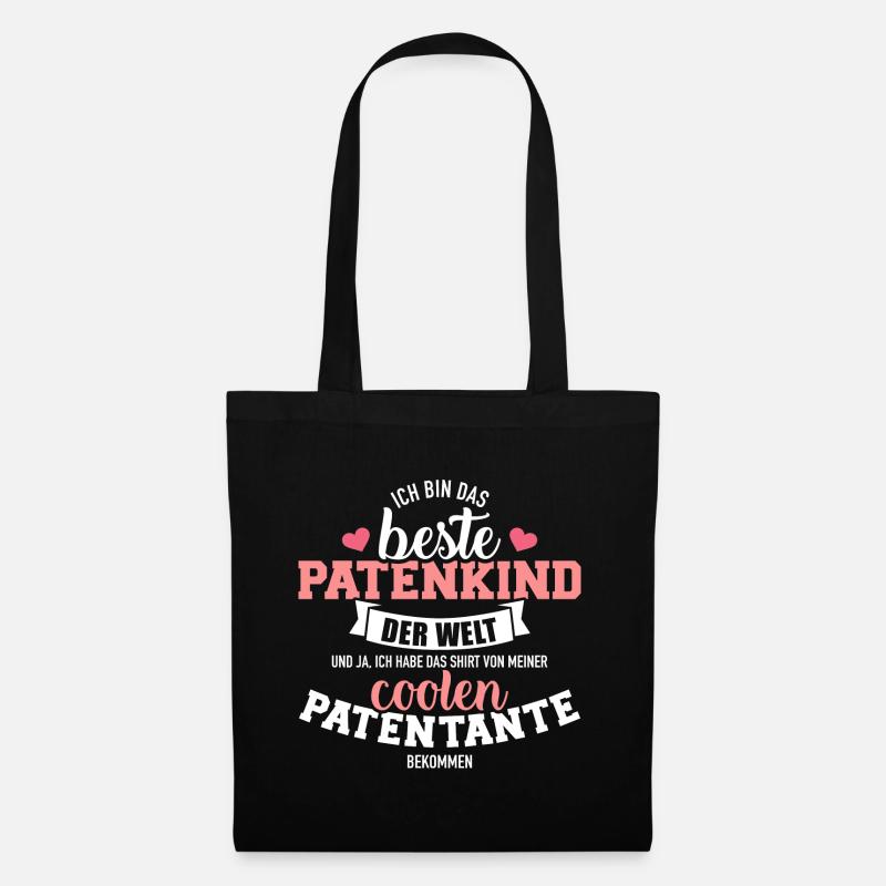 Patenkind - Stoffbeutel - Schwarz