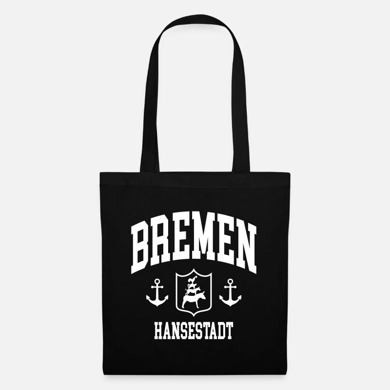 Bremen - Stoffbeutel - Schwarz