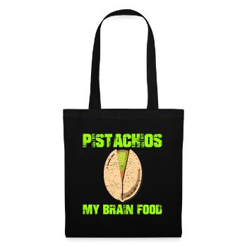 Pistaches - My Brain Food - Sac en tissu - noir - Devant