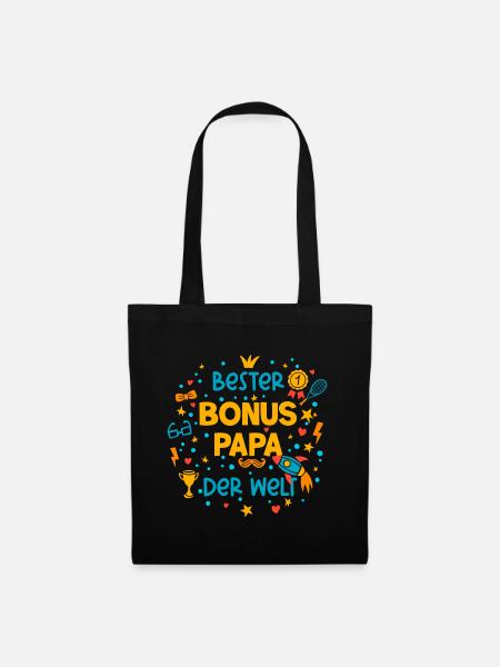 Bonus Papa - Stoffbeutel - Schwarz