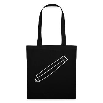 Stift Symbol zeichnen - Stoffbeutel - Schwarz - Vorne