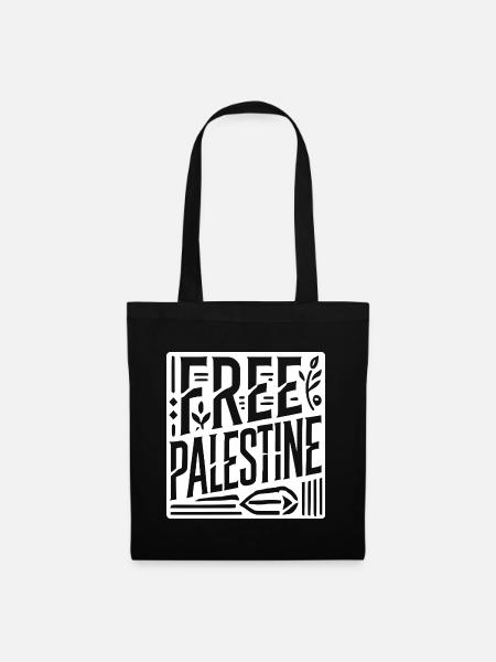 Free palestine - Stoffbeutel - Schwarz