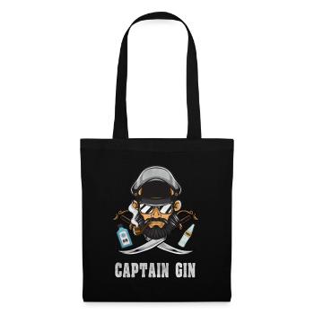 Gin saying gift funny tonic drinking captain - Tote Bag - black - Front