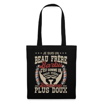 Je suis un beau frère barbu normal fans barbe - Sac en tissu - noir - Devant