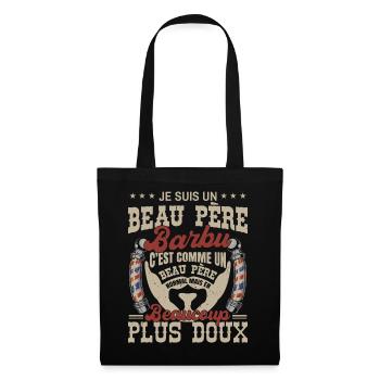 Je suis un beau père barbu normal fans barbe - Sac en tissu - noir - Devant