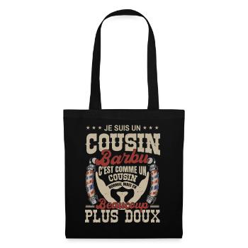 Je suis un cousin barbu normal fans barbe - Sac en tissu - noir - Devant