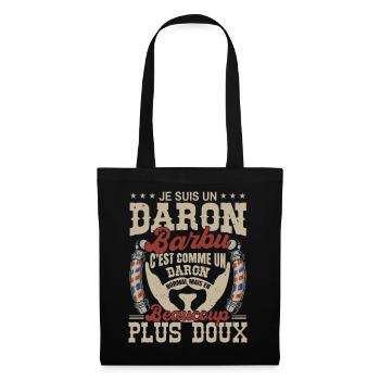 Je suis un daron barbu normal fans barbe - Sac en tissu - noir - Devant