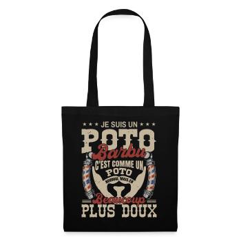 Je suis un poto barbu normal fans barbe - Sac en tissu - noir - Devant