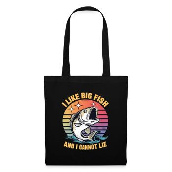 I like big fish and I cannot lie - Tote Bag - black - Front