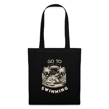 Swimming Turtle - Tote Bag - black - Front