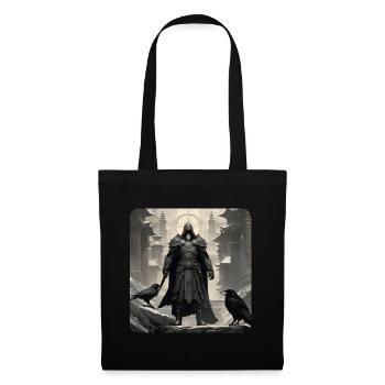 Proud dark knight with ravens - Tote Bag - black - Front