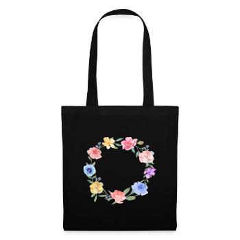 Customizable Colorful Bouquet - Tote Bag - black - Front