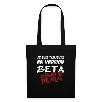 Cadeau Humour Programmeur Informatique Développeur - Sac en tissu - noir - Devant