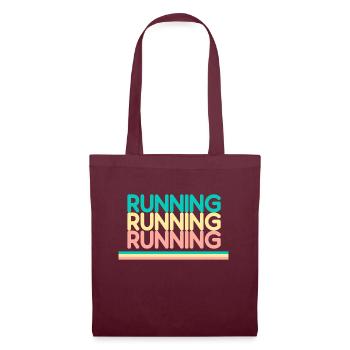 Aimer Courir Passion footing course à pied - Sac en tissu - bordeaux - Devant