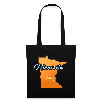 St. Paul Minnesota Design für stolze Minnesotaner - Stoffbeutel - Schwarz - Vorne