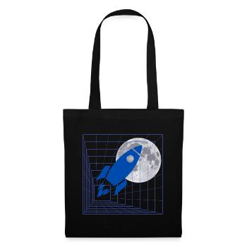 Rocket to the moon - Tote Bag - black - Front