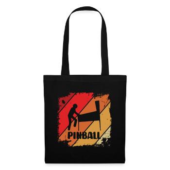 Pinball player at pinball Retro - Tote Bag - black - Front