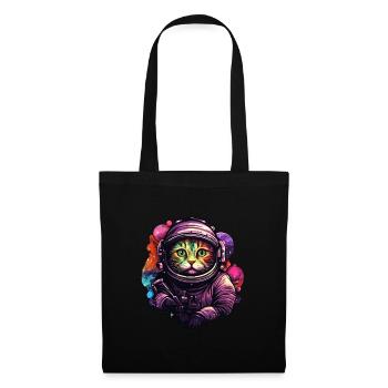 Astro Cat - Tote Bag - black - Front