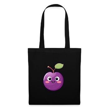 Kawaii Plum Sweet Plum - Tote Bag - black - Front