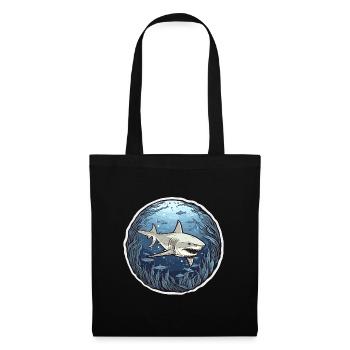 Symphonie des requins - Sac en tissu - noir - Devant