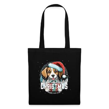 Christmas Dog Tail Wagging Christmas - Tote Bag - black - Front