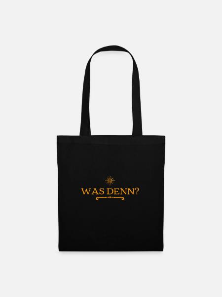 was denn? - Stoffbeutel - Schwarz