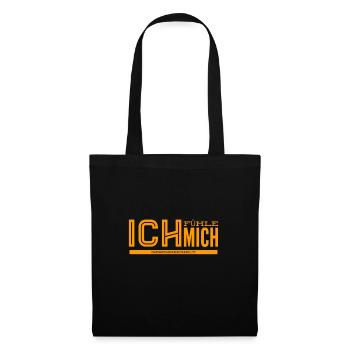 wie nett von dir - Stoffbeutel - Schwarz - Vorne